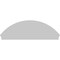 Ekena Millwork Segment Arch 3 Spoke Architectural Grade PVC Combination Pediment, 78"W x 26-3/8"H x 2-3/4"P PEDPC078X265SEG03 - alternate 5